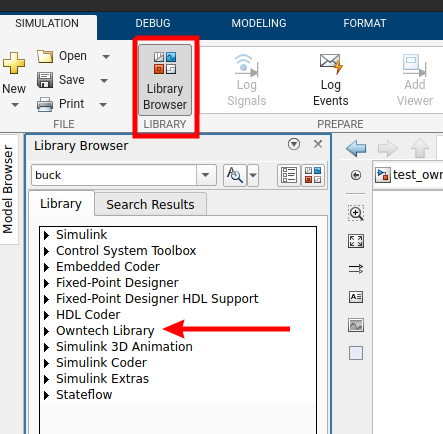 Library in simulink