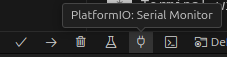serial monitor button